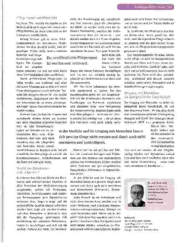 Vorschauseite 2: MDK-Qualitätsprüfungen bei ambulanten Pflegediensten