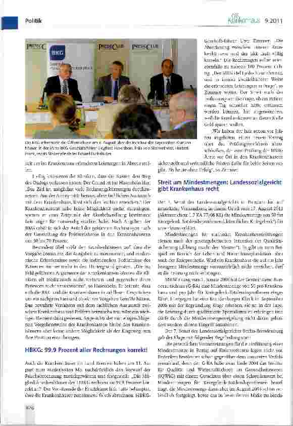 Vorschauseite 5: Das GKV-Versorgungsstrukturgesetz in der Diskussion