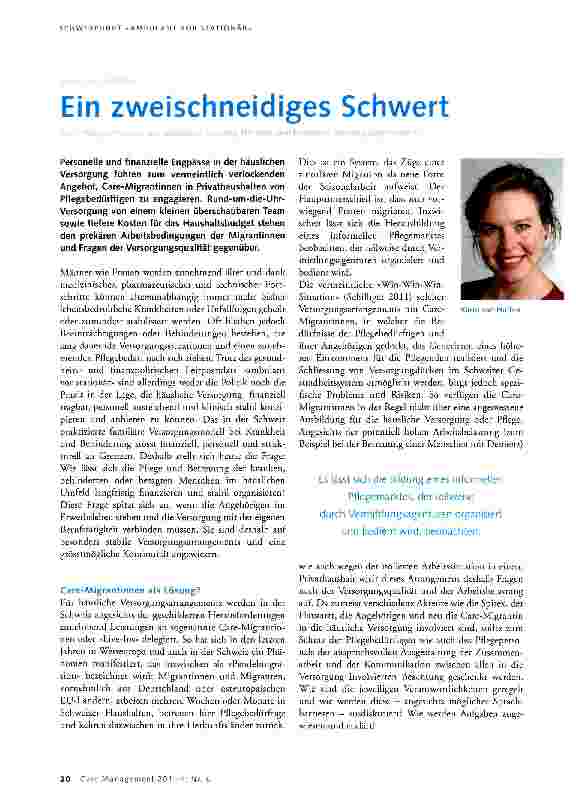 Vorschauseite 1: Ein zweischneidiges Schwert