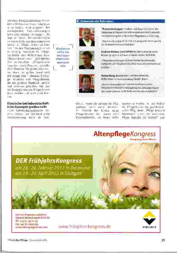 Vorschauseite 2: Unternehmen stärken: mit Weitblick und Visionen