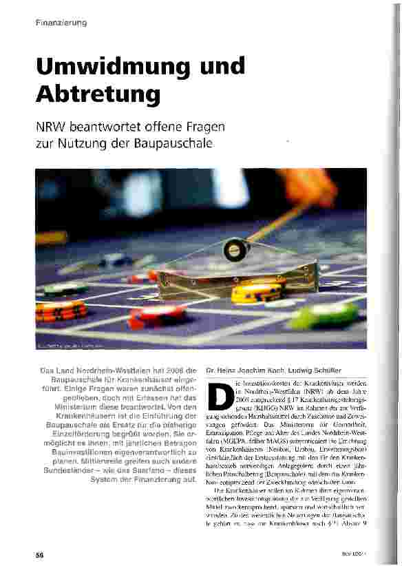 Vorschauseite 1: Umwidmung und Abtretung