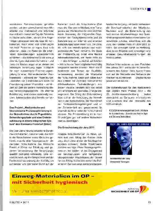Vorschauseite 2: Golden Helix Award 2011
