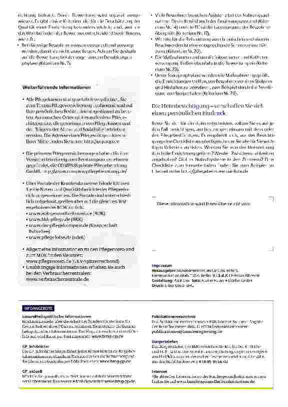 Vorschauseite 2: Auswahl eines Pflegeheims