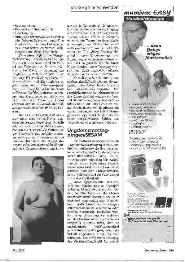 Vorschauseite 4: SCHWEDISCHEHE HEBAMMEN...DÜRFEN MEHR