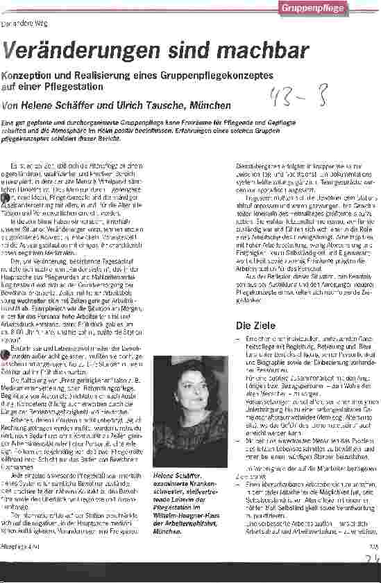 Vorschauseite 1: Veränderungen sind machbar
