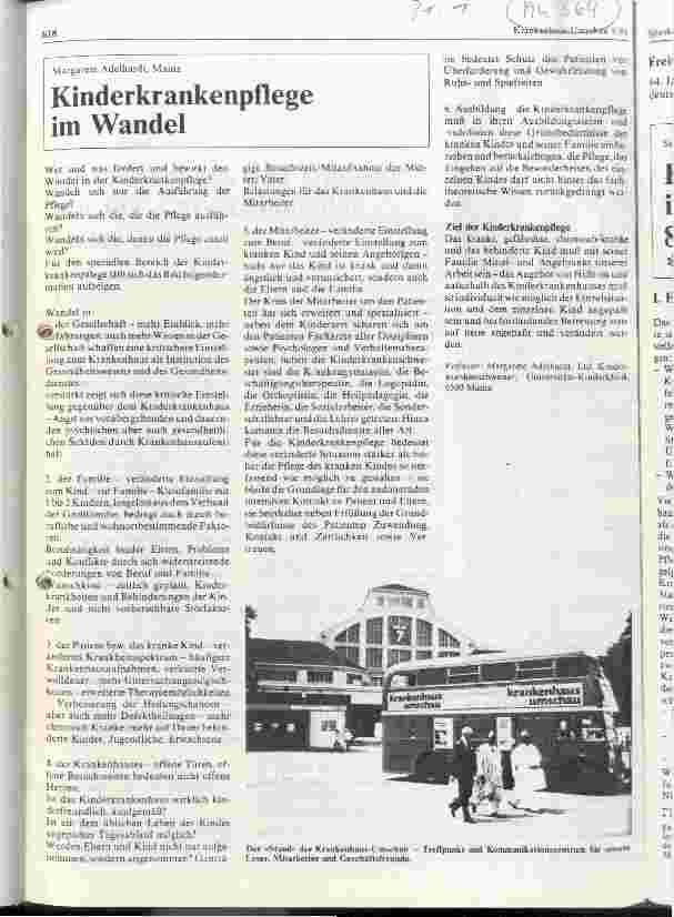 Vorschauseite 1: Kinderkrankenpflege im Wandel