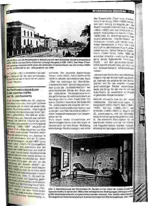Vorschauseite 4: Grundzüge der Krankenhausgeschichte in den vergangenen 200 Jahren