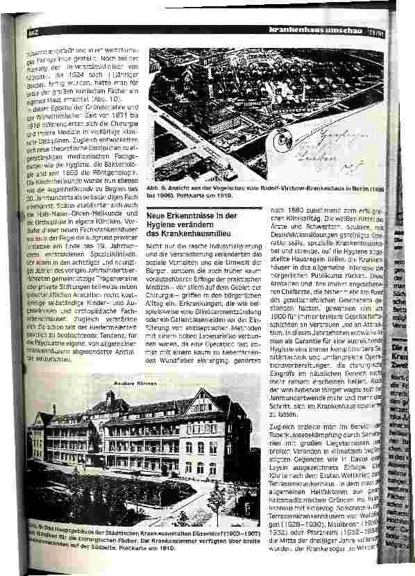 Vorschauseite 5: Grundzüge der Krankenhausgeschichte in den vergangenen 200 Jahren