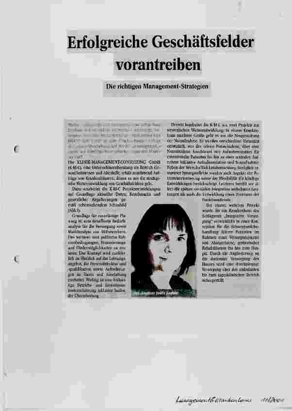 Vorschauseite 1: Erfolgreiche Geschäftsfelder vorantreiben Die richtigen Management-Strategien