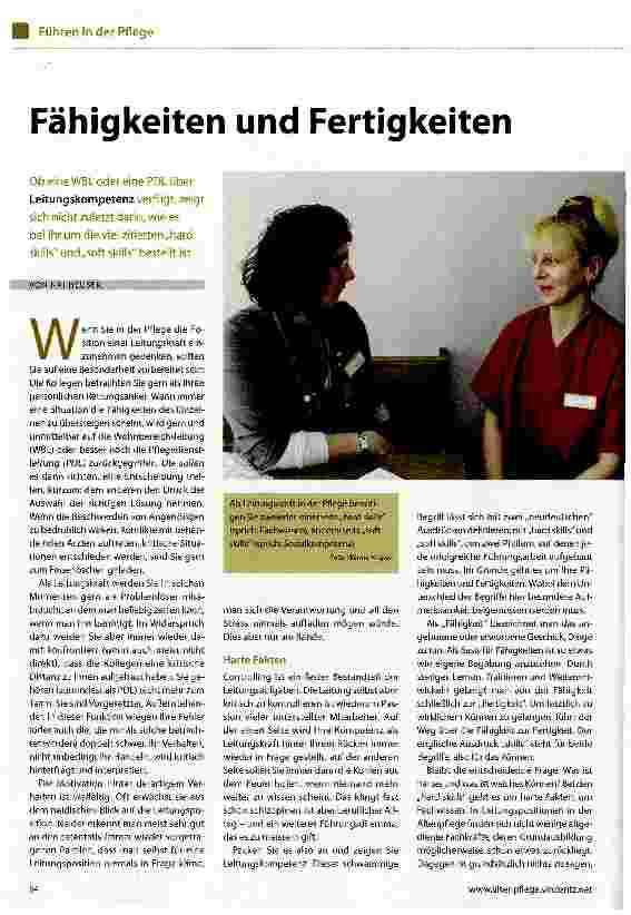 Vorschauseite 1: Fähigkeiten und Fertigkeiten