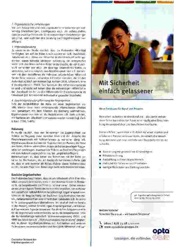 Vorschauseite 4: Reisen mit Paraplegie