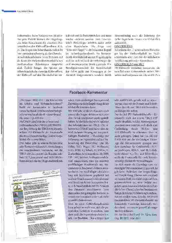 Vorschauseite 5: Ersatzstoffe nach der neuen TRGS 610