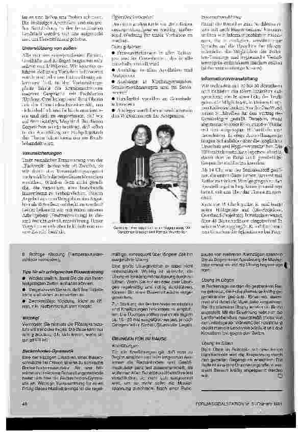 Vorschauseite 2: Blasenschwäche? - Kein Grund nicht mehr aktiv dabei zu sein! Informationsveranstaltung in einem Seniorentreffpunkt