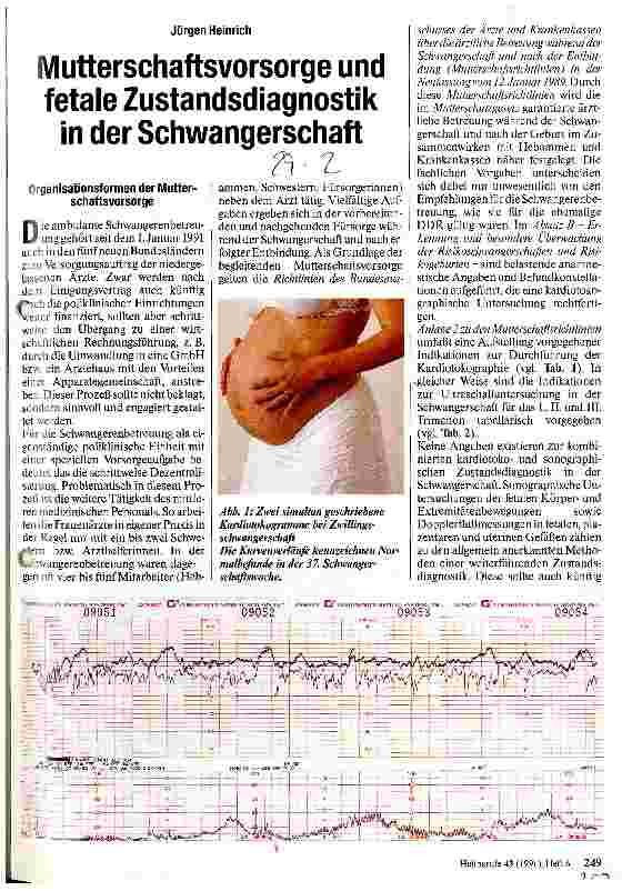 Vorschauseite 1: Mutterschaftsvorsorge und fetale Zustandsdiagnostik in der Schwangerschaft