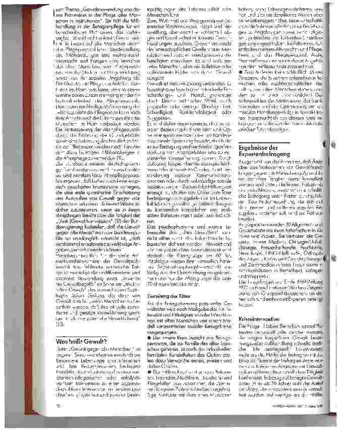 Vorschauseite 2: Gewalt gegen alte Menschen