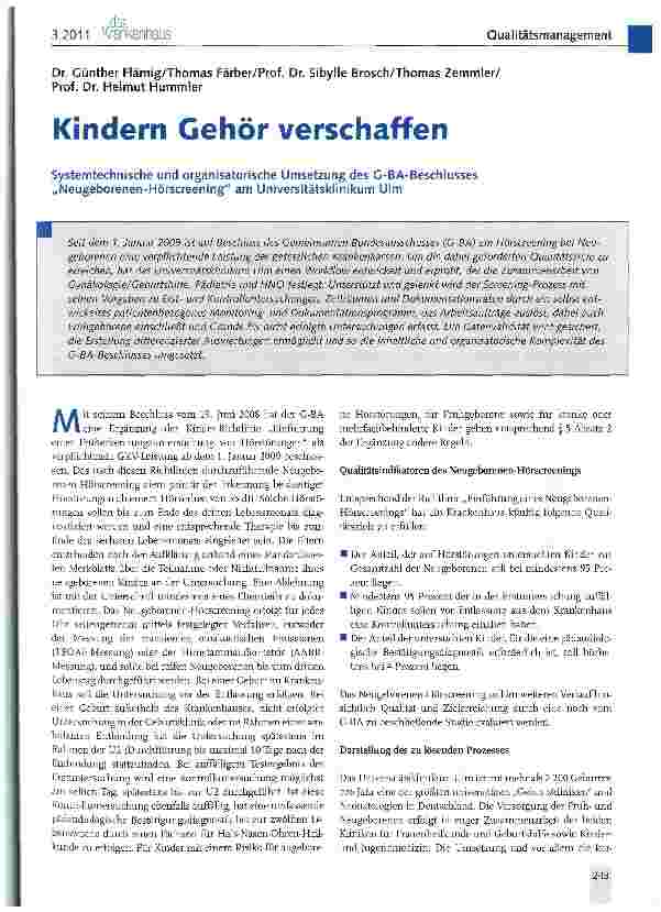 Vorschauseite 1: Kindern Gehör verschaffen