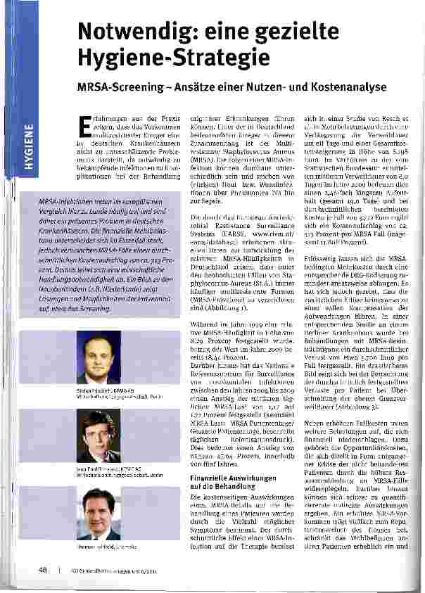 Vorschauseite 1: Notwendig: eine gezielte Hygiene-Strategie