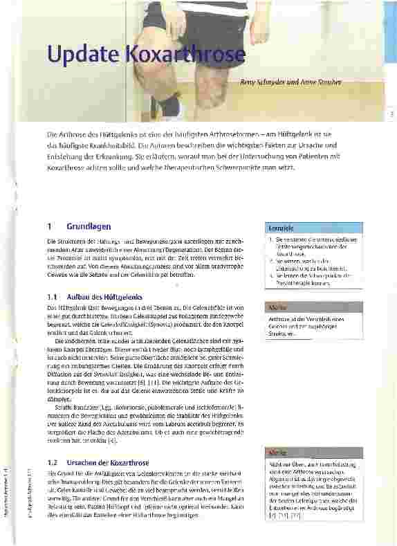 Vorschauseite 1: Update Koxarthrose