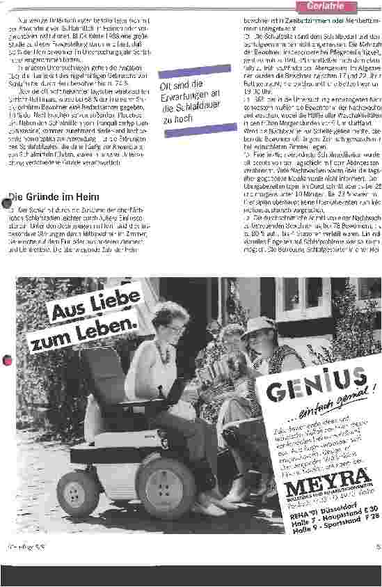 Vorschauseite 3: Schlafstörungen im Alter Häufig sind die Arbeitsbedingungen der Nachtwachen schuld
