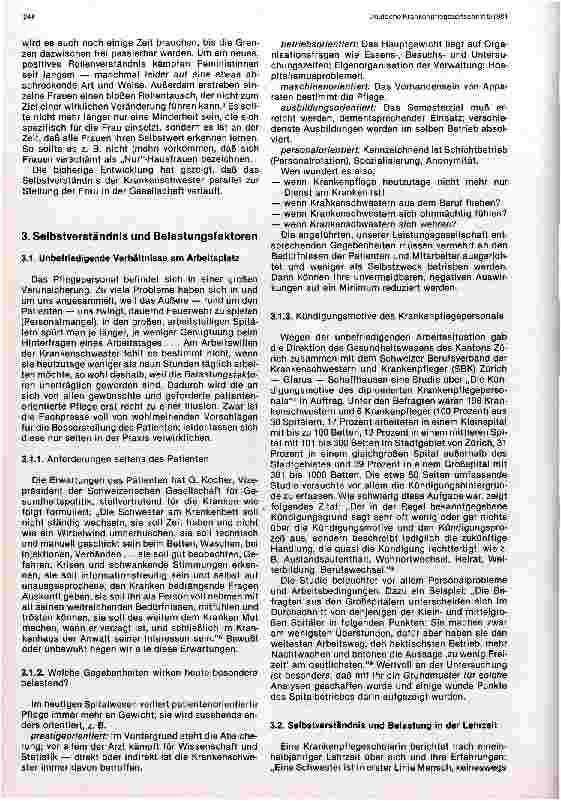 Vorschauseite 3: Selbstverständnis der Krankenschwester