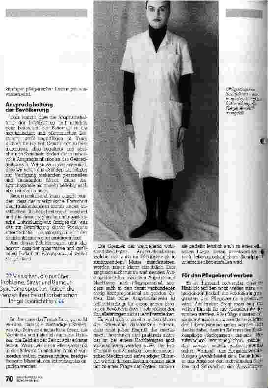 Vorschauseite 2: Ein regelrechter Pflege-Engpass wird kommen Referat über Krankenpflege und politisches Handeln
