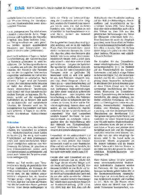 Vorschauseite 3: Intensivmedizin als Herausforderung für Recht und Ethik