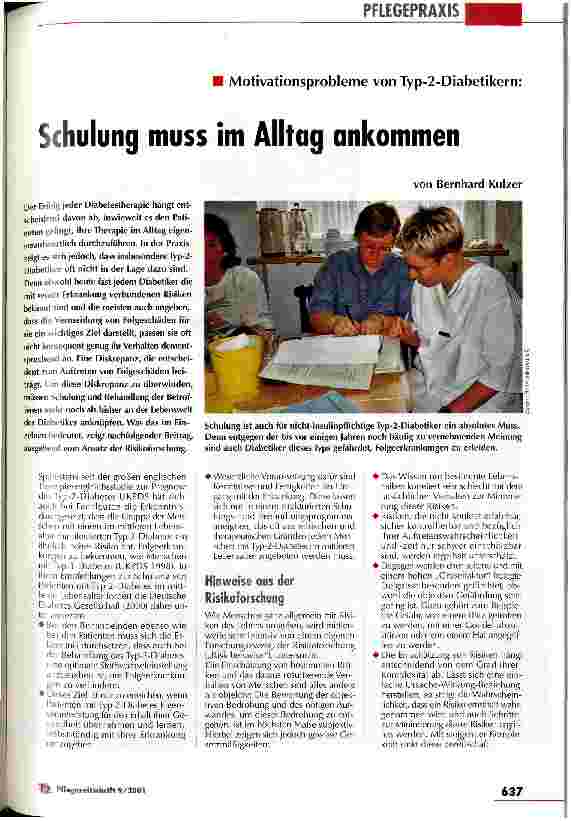Vorschauseite 1: Schulung muss im Alltag ankommen