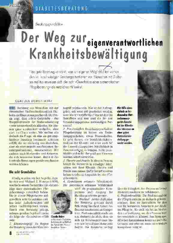 Vorschauseite 1: Der Weg zur eigenverantwortlichen Krankheitsbewältigung