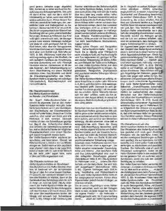 Vorschauseite 2: Die Bedeutung des Helfer-Syndroms für die Arbeit auf der Intensivstation - 1. Teil