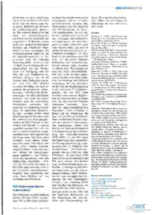Vorschauseite 4: Pay-for-Performance im Gesundheitswesen - Qualität zahlt sich aus!