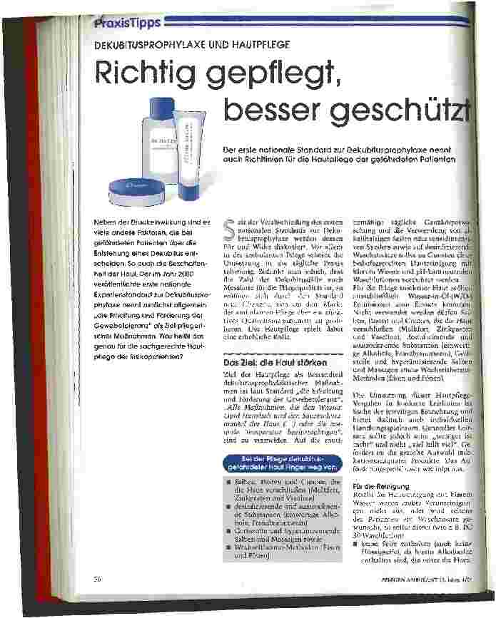 Vorschauseite 1: Richtig gepflegt, besser geschützt
