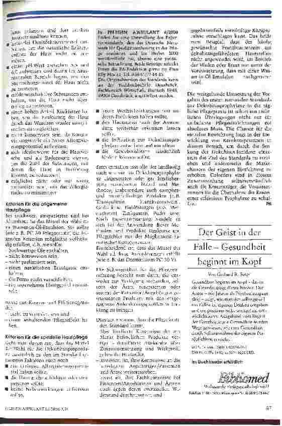 Vorschauseite 2: Richtig gepflegt, besser geschützt