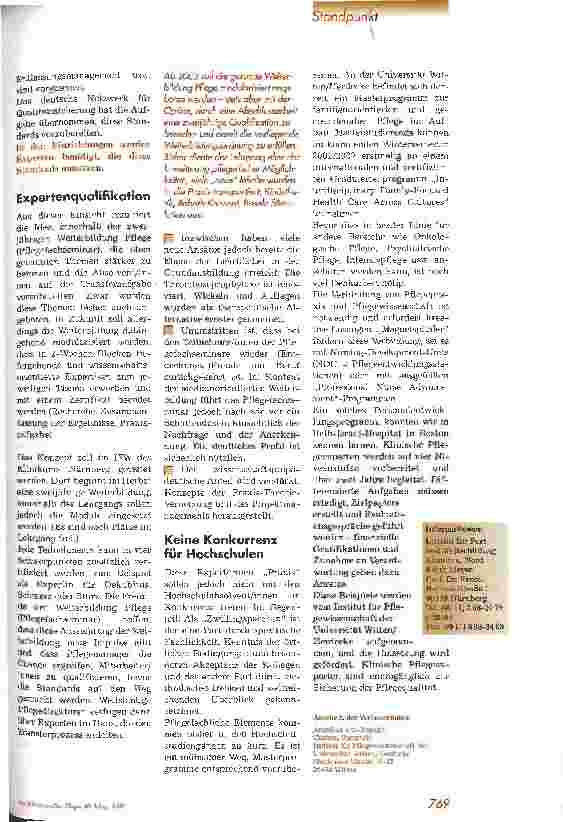 Vorschauseite 2: Pflegeexpert/innen Praxis: Antwort auf neue Aufgaben
