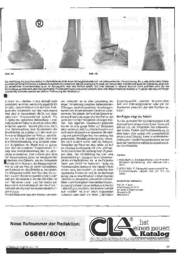 Vorschauseite 3: Ärztliche Indikationen und Kontraindikation zur funktionellen Behandlung Osteosynthesen