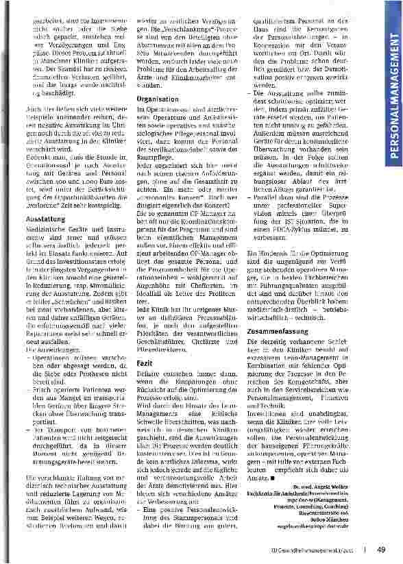 Vorschauseite 2: Ärztliches Dilemma!?Auswirkungen des Lean-Managements auf die ärztliche Tätigkeit