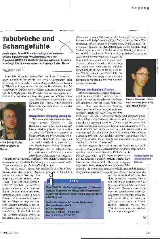 Vorschauseite 1: Tabubrüche und Schamgefühle