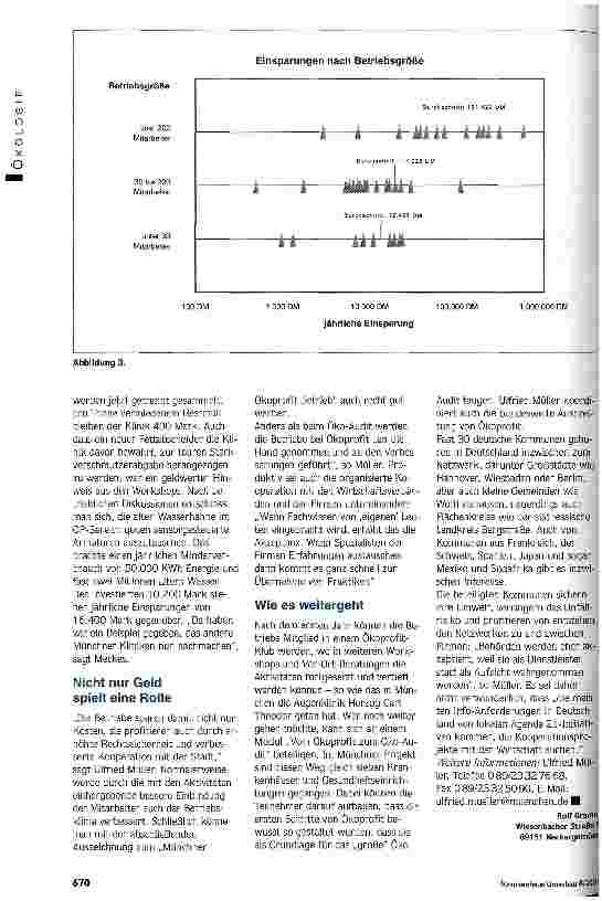 Vorschauseite 3: Eine Bewegung breitet sich aus Ökoprofite im Gesundheitswesen
