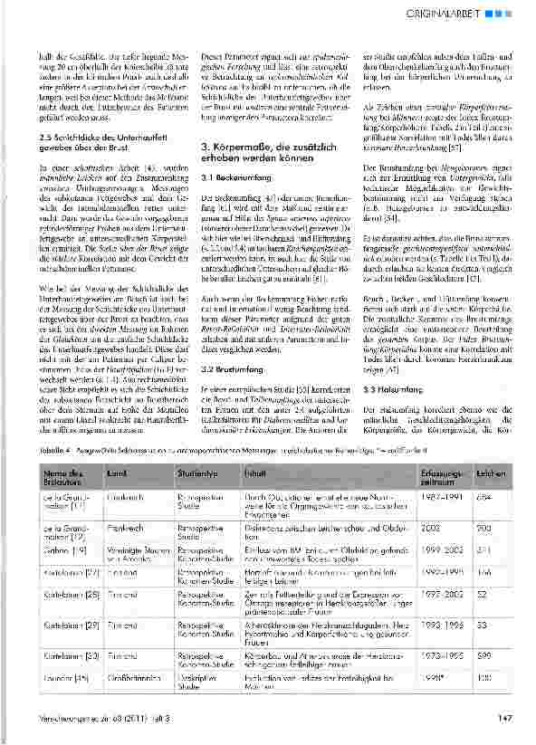 Vorschauseite 5: Das Verhältnis äußerer Körpermaße zum Erkrankungsrisiko und zur Todesursache - Analyse und Bewertung unterschiedlicher Messmethoden und Studienergebnisse