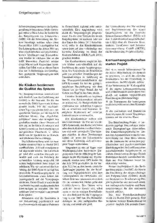 Vorschauseite 2: Die Kliniken zeigen noch Schwächen