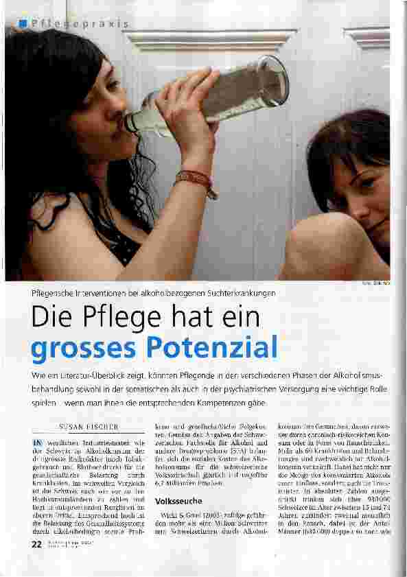 Vorschauseite 1: Die Pflege hat ein grosses Potenzial