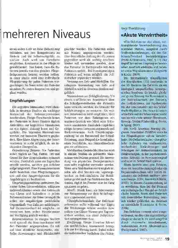 Vorschauseite 2: Pflegerische Interventionen auf mehreren Niveaus