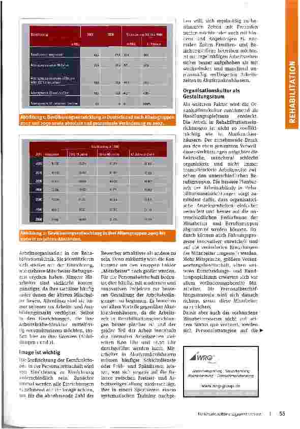 Vorschauseite 2: Personalknappheit in der Rehabilitation