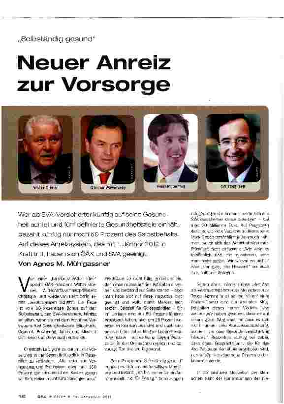 Vorschauseite 1: Neuer Anreiz zur Vorsorge