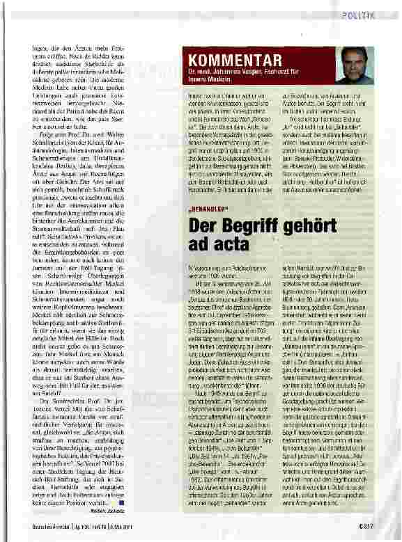 Vorschauseite 2: Der Arzt als Helfer der Wahl