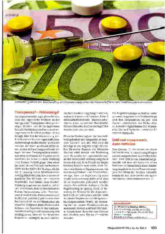 Vorschauseite 2: Geld versus Forschung