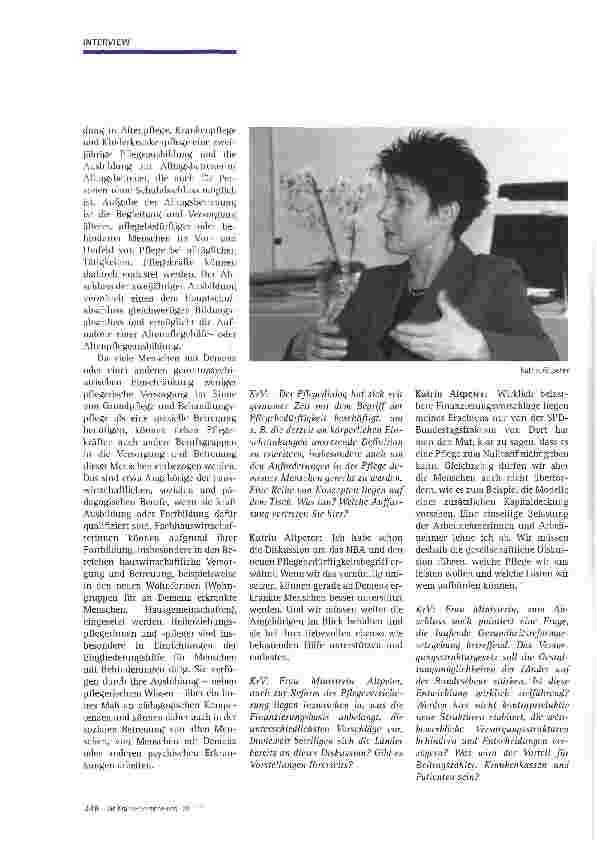 Vorschauseite 3: Pflegeversicherung zukunftsfest machen