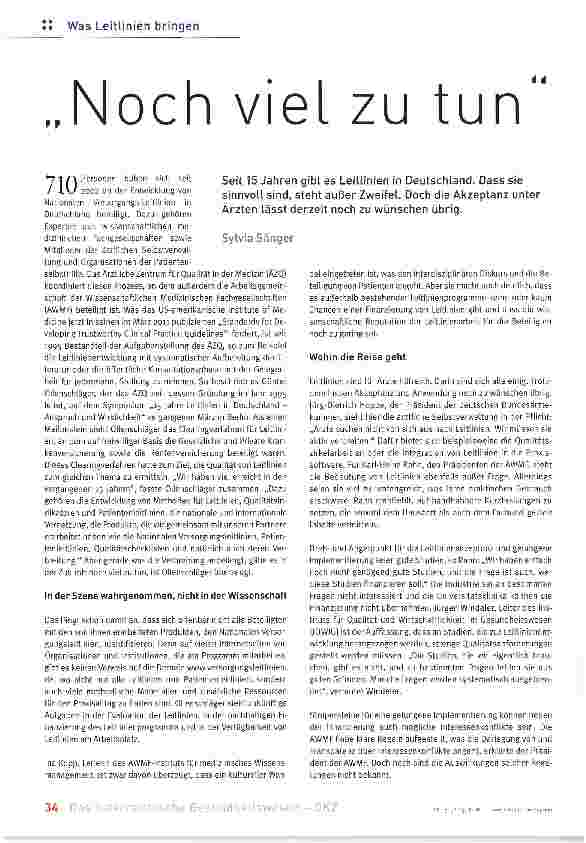 Vorschauseite 1: „Noch viel zu tun