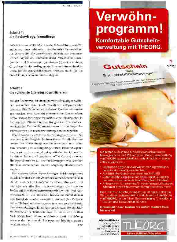 Vorschauseite 2: Systematische Reviews