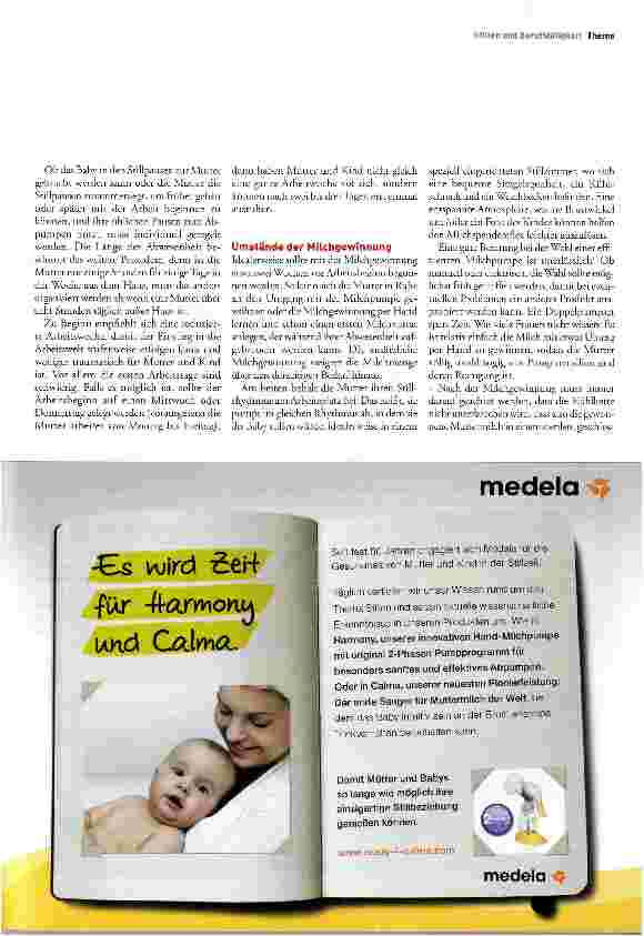 Vorschauseite 4: Stillen und Arbeiten: die Säulen des Erfolgs