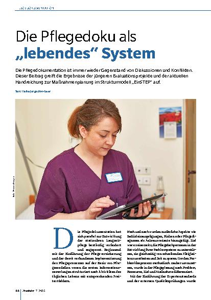 Vorschauseite 1: Die Pflegedoku als „lebendes“ System